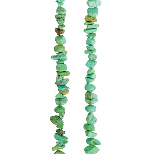 Turquoise Dyed Howlite Chips by Bead Landing™ Michaels